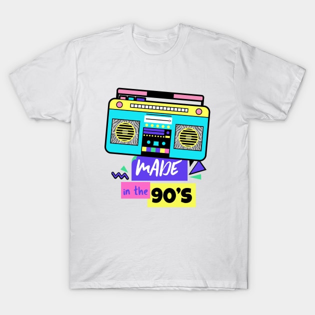 Made in the 90's - 90's Gift T-Shirt by WizardingWorld